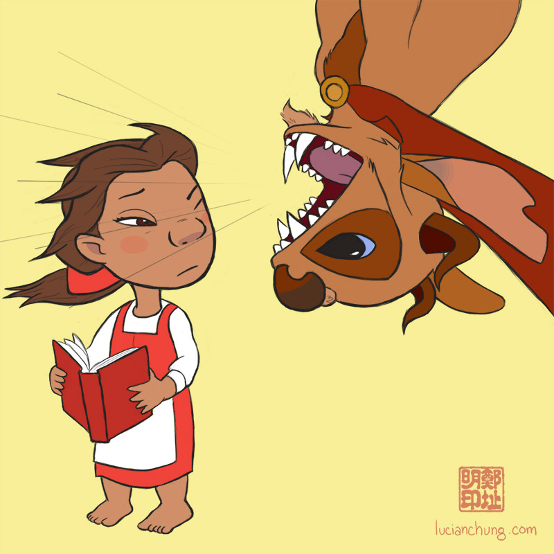 Mashup of Beauty and the Beast and Lilo and Stitch