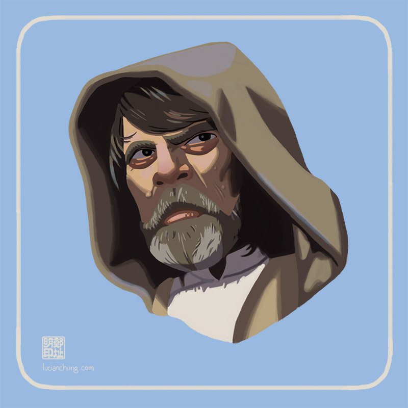 Digital Painting of Luke Skywalker