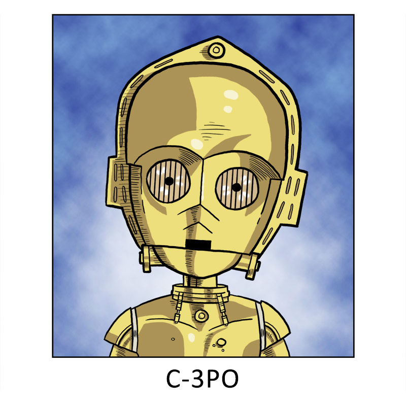C-3PO Yearbook Picture
