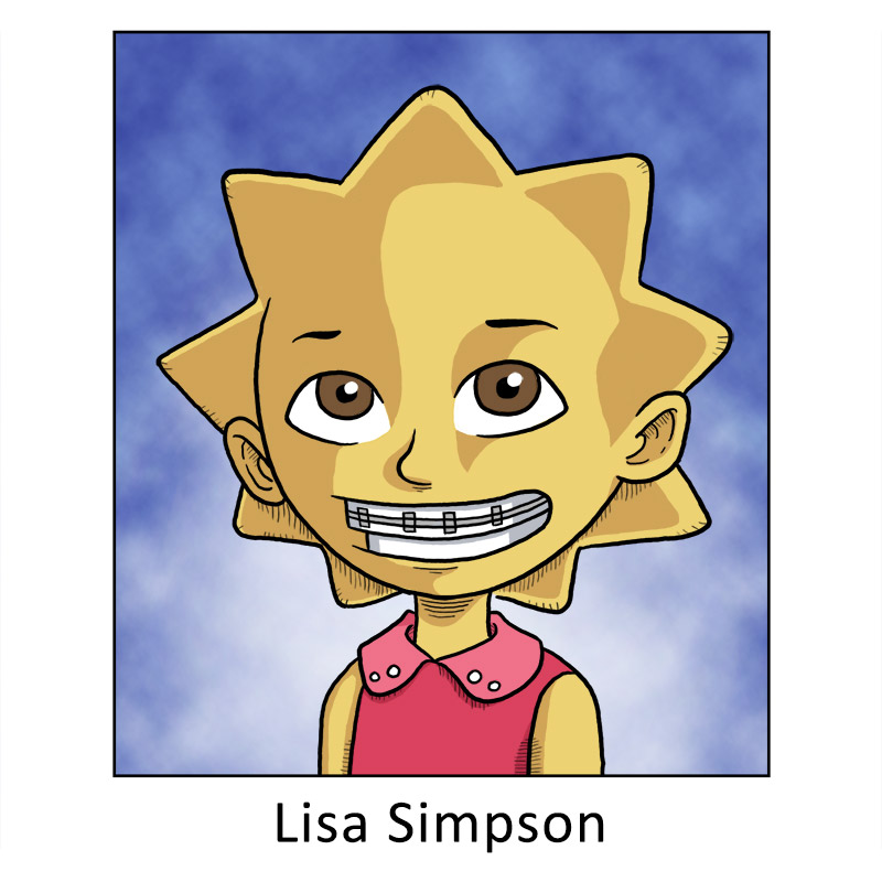 Lisa Simpson Yearbook Picture